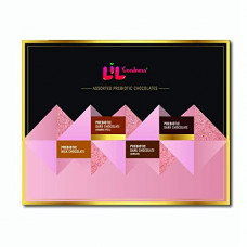 Deals, Discounts & Offers on  - LiL'Goodness Chocolates Gift Box - 168G (12 Units) | Prebiotic Milk, Dark Orange Peel & Dark Ginger & Dark Chocolates