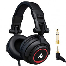 Deals, Discounts & Offers on Headphones - (Renewed) MAONO AU-MH501 Wired Over the Ear Headphone with Mic (Black)