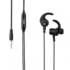 Deals, Discounts & Offers on Headphones - (Renewed) Vibez StormSX Wired Earphones with Mic| Wired Earphones| Wired in-Ear Headphones with HD Sound|Tangle Free Cable, Comfort in-Ear Fit (VBWS01, 1 Year Warranty, Black)