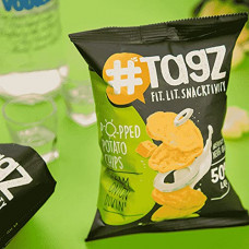 Deals, Discounts & Offers on  - TagZ Popped Potato Chips I Low Fat Chips I Healthy Snacks I No Trans Fat I No Artificial Additives (Cream Onion Divin - Pack Of 8)