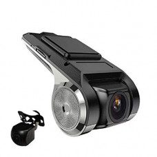 Deals, Discounts & Offers on Electronics - Suzec U2+ Car Dash Cam with Front and Rear Camera, Zinc Alloy Body and 1080p Quality Full HD Display with AHD Camera and 140Wide Angle Lens, WDR, G-Sensor and Loop Recording