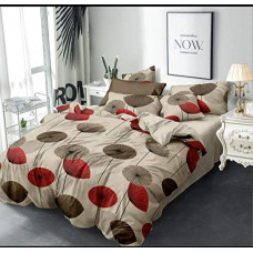 Deals, Discounts & Offers on  - Just Muralidhar & Sons Glace Cotton Super Soft Printed Bedsheet-One Double Bedsheet with Two Pillow Covers (Multicolor, 90x90 Inches) (Design_20)