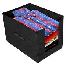 Deals, Discounts & Offers on  - Fun Homes Non Woven Shirt Stacker/Shirt Organizer Wardrobe Organizer (Black)