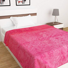 Deals, Discounts & Offers on  - Home Centre Colour Connect Solid Single Bed Blanket - 135 x 200 cm-Fuchsia