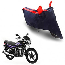Deals, Discounts & Offers on Accessories - Oshotto Dust Proof Double Mirror Pocket Taffeta Bike Body Cover Compatible with Hero Splendor (Red, Blue)