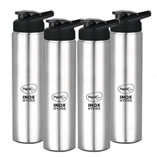 Deals, Discounts & Offers on  - Pigeon Stainless Steel Inox Hydra 1000 Drinking Water Bottle 900 ml Pack of 4 Combo - Silver