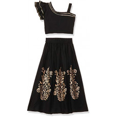 Deals, Discounts & Offers on  - [Size 6-7Y] Aarika Girl's Cotton Lehenga Choli Set