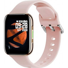 Deals, Discounts & Offers on Mobile Accessories - (Renewed) Zebronics Zeb-Fit1220CH Smart Fitness Band, 2.5D Curved Glass Full Touch Display, SpO2, BP & Heart Rate Monitor, IP67 Water Resistant, 7 Sports Mode, Gold Dial + Rose Gold Strap