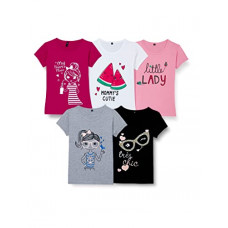 Deals, Discounts & Offers on  - T2F Girl's Regular Fit T-Shirt