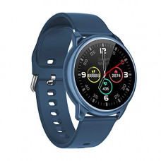 Deals, Discounts & Offers on Mobile Accessories - Crossbeats Orbit Bluetooth Calling Smart Watch Voice Assistants, Full Touch HD IPS Display & Metal Body, Continuous HR, BP, Sleep SpO2 Health Monitors, 10 Day Battery Life- Metallic Blue