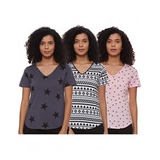 Deals, Discounts & Offers on Women - [Size L] A.T.U.N. All Things Uber Nice Women's Regular Shirt (WTSL COM TTL_L_Multi7 L)
