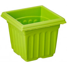 Deals, Discounts & Offers on Gardening Tools - Gardens Need 100% Virgin Plastic Super Pot-04 | Set of 8 Planter, (7cm x 11cm x 9cm, Lemon Green)