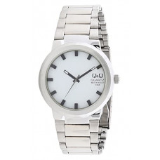 Deals, Discounts & Offers on Men - Q&Q Analog White Dial Men's Watch-Q544N201Y
