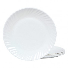 Deals, Discounts & Offers on  - Golden Fish Melamine Round Almond White Small Size||Starter Printed Dinner Plates (Set of 4; Size:- 7 Inches (Oppal-Almond White-QP-4)