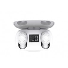 Deals, Discounts & Offers on Headphones - Kratos Buds Plus Wireless in- Earbud Headphones, Bluetooth v5.3, Touch Control Headphones, HiFi Stereo, 30H Playtime with LED Display Charging Case (White)