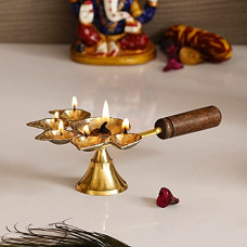 Deals, Discounts & Offers on  - eCraftIndia Brass Panchdeep Diya
