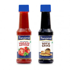 Deals, Discounts & Offers on  - Tanzima Tomato Ketchup and SOYA Sauce, Combo Offer Pack of 2 (200g Each)