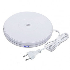 Deals, Discounts & Offers on  - SYGA Electric Multi-Functional Rotary Table LED Lights Stereo Display Advertising Toy Display Special Turntable Stand