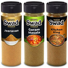 Deals, Discounts & Offers on  - Panjon Swad Kitchen King, Jeeravan Poha Masala & Garam Masala | 0% Preservative (3 bottles) 300g