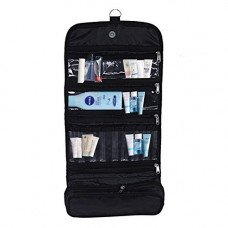 Deals, Discounts & Offers on  - Kuber Industries Rexine Foldable Hanging Make up Organiser (Black) -CTKTC8756