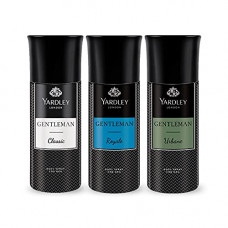 Deals, Discounts & Offers on Beauty Care - Yardley London Gentleman Range Deo Body Spray Tripack (Classic + Urbane + Royale) For Men, 150ml Each (Pack of 3)