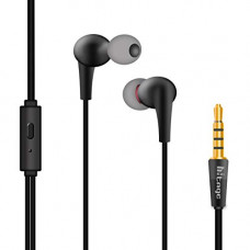 Deals, Discounts & Offers on  - Hitage Earphones HB-19 Headphones Earplugs Headset High Definition Sound Deep Extra Bass Wired Earphone with in-line Mic Wide Compatibility Tangle Free Cable (Black)