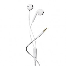 Deals, Discounts & Offers on Headphones -  boAt Bassheads 105 Wired in Ear Earphones with Mic (White)