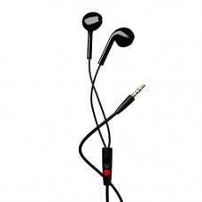 Deals, Discounts & Offers on Headphones -  boAt Bassheads 105 Wired in Ear Earphones with Mic (Black)