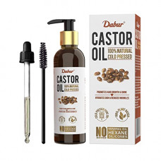 Deals, Discounts & Offers on Beauty Care - Dabur Castor Oil | 100% Natural Cold Pressed Oil | Promotes Hair Growth , Hydrates Skin & Reduces Wrinkles | No Mineral Oil & Silicones - 200ml