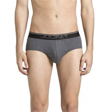 Deals, Discounts & Offers on Men - [Size S] Jockey Men's Super Combed Cotton Briefs with Ultrasoft and Durable waistband (Pack of 2) 8037_Charcoal Melange_S