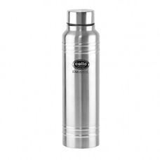 Deals, Discounts & Offers on  - Cello Mileage Stainless Steel Water Bottle, 1000 ml, Set of 1, Silver