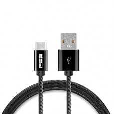 Deals, Discounts & Offers on Mobile Accessories - Pes Pure Zinc Alloy (Nylon Braided) Cable Certified Micro USB to USB Cable,Sync & Charging, All For Android Smartphones and More  Black