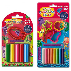 Deals, Discounts & Offers on  - Pidilite Rangeela Creative Clay Pack Fruits (60gm)- Multi-Colour, 5 Years & Above & Rangeela Creative Clay Pack Marine Life (100gm), Multi Color, 5 Years & Above