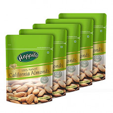 Deals, Discounts & Offers on  - Happilo 100% Natural California Dried Almonds 200g Each (Pack of 5) | Premium Badam Giri | High in Fiber & Boost Immunity | Gluten Free & Real Nuts
