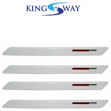 Deals, Discounts & Offers on  - Kingsway Car Bumper Guard - GT Force Style For Maruti Suzuki Astar (White, Set of 4, Rubber)