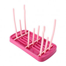 Deals, Discounts & Offers on Baby Care - SYGA Foldable Baby Bottle Drying Racks Feeding Cup Nipple Storage Shelf Stand Holder (Pink)