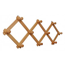 Deals, Discounts & Offers on  - FANTACIE CREATIONS Wooden Expandable Peg Rack | Wall Hanger | Wall Hooks | Door Hanger | Cloth Hanger | Wall Decor | Cloth Hanger Full Sliding