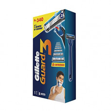 Deals, Discounts & Offers on Health & Personal Care - Gillette Guard 3 Single Razor with 8 Blades Pack