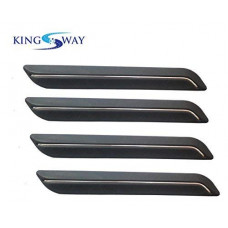 Deals, Discounts & Offers on  - Kingsway Bumper Corner Protector/Guard For Maruti Suzuki Ciaz (Model 2018 Onwards) (Black Color, Set of 4, Single Chrome Line)