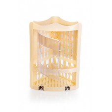 Deals, Discounts & Offers on  - Nayasa Plastic Corner Rack - 27 cm X 18 cm X 35 cm, Dark Ivory