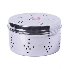 Deals, Discounts & Offers on  - Embassy Stainless Steel Hole Puri Box/Container, Size 8, 675 ml, Pack of 1