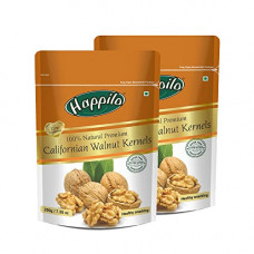 Deals, Discounts & Offers on  - Happilo 100% Natural Californian Raw Walnuts Kernels 200 g (Pack of 2) | Premium Unsalted Akhrot Giri | High in Protein & Iron | Low Calorie Nuts