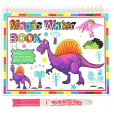 Deals, Discounts & Offers on  - Chocozone Reusable Magic Water Book For Kids with 4 Pages Colouring Book For Kids Activity Pad Toys For 3 Years Old (Dinasour)