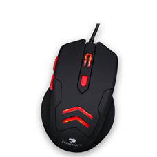 Deals, Discounts & Offers on  - Zebronics Zeb Feather - Premium USB Gaming Mouse with 6 Buttons, Upto 3200 DPI and Anti Slip Mouse Pad