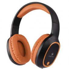 Deals, Discounts & Offers on Headphones - ZEBRONICS Zeb-Thunder Wireless Bluetooth Over The Ear Headphone FM, mSD, 9 hrs Playback with Mic (Brown)