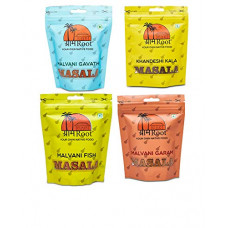 Deals, Discounts & Offers on  - GramRoot Mast Malvani, 750 Gr, (2 Sets of Pack of 4) (Malvani Bhajaka Masala, Fish, Garam, Khandeshi Kala)