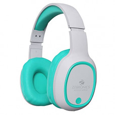 Deals, Discounts & Offers on Headphones - ZEBRONICS Zeb-Thunder Wireless BT Headphone Comes with 40mm Drivers, AUX Connectivity, Built in FM, Call Function, 9Hrs* Playback time and Supports Micro SD Card(Sea Green)