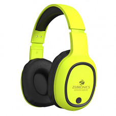 Deals, Discounts & Offers on Headphones - ZEBRONICS Zeb-Thunder Bluetooth Wireless On Ear Headphone FM, mSD, 9 hrs Playback with Mic (Neon Yellow)