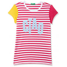 Deals, Discounts & Offers on  - [Size XX] United Colors of Benetton Girl's Regular T-Shirt