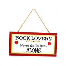 Deals, Discounts & Offers on  - Scrafts Wooden Book Lovers Decorative Wall Hanging